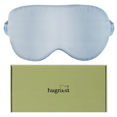 HugNest CloudTouch Tencel Eye Mask – Dual-SidedCloudTouch™ Eco-Luxe Sleep Mask (Blue)