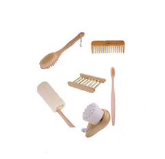 Eco-Friendly Bamboo Bath Essentials – 6-Piece Set