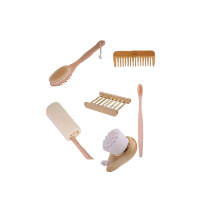 Eco-Friendly Bamboo Bath Essentials – 6-Piece Set