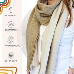 Handwoven Alpaca Wool Blend Scarf