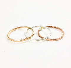 Textured Stacking Rings