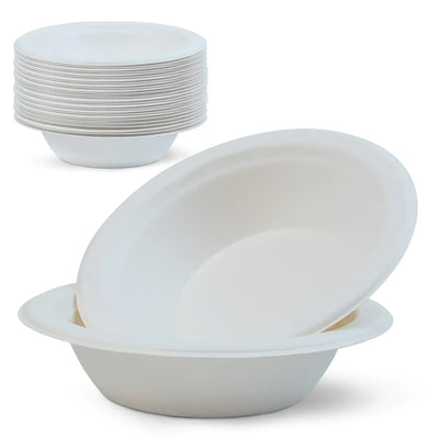 Green Earth® Everyday Eco Bowls – 12 oz Bagasse | Biodegradable | 125-Pack