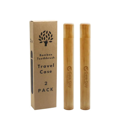 Bamboo Toothbrush Travel Case 2-Pack
