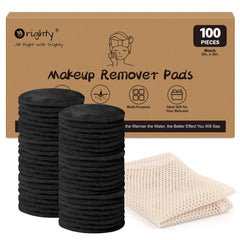 Reusable Makeup Remover Pads – 100-Piece Set & Drawstring Laundry Bag